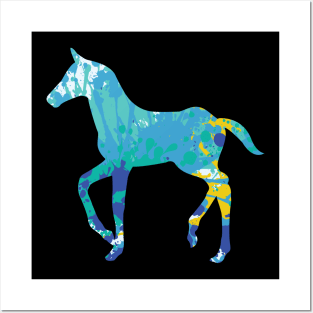 Cool horse horses colorful animal TShirt Posters and Art